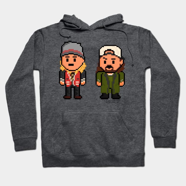 Make Myself a Profit in 1999 Pixel Jay and Silent Bob Hoodie by gkillerb